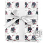 Zwart Paard Wedding Wrapping Paper Cadeaupapier<br><div class="desc">Zwart paard bruiloft inpakpapier. Papierkleur is wit. Verkrijgbaar in meerdere kleuren,  maten en twee afwerkingen. www.hotpocketgraphics.com</div>