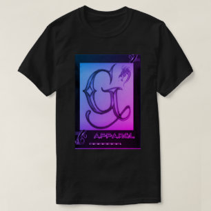 Zwart, Paars en Roze G/Apparel T-Shirt