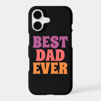 zwart & paars retro beste papa ooit tekst