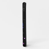 Zwart paars vlinder telefoonhoesje Case-Mate iPhone case (Achterkant/links)