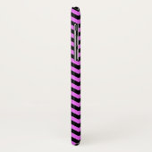 Zwart-Paars Zig Zag Chevron Case-Mate iPhone Case (Achterkant/links)