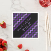 Zwart paarse, aanpasbare papieren servetten (Insitu)