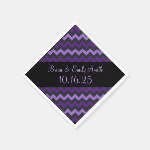 Zwart paarse, aanpasbare papieren servetten