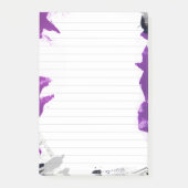 Zwart & Paarse Abstracte Ontwerp 3M Post-it® Notit Notes (Voorkant)