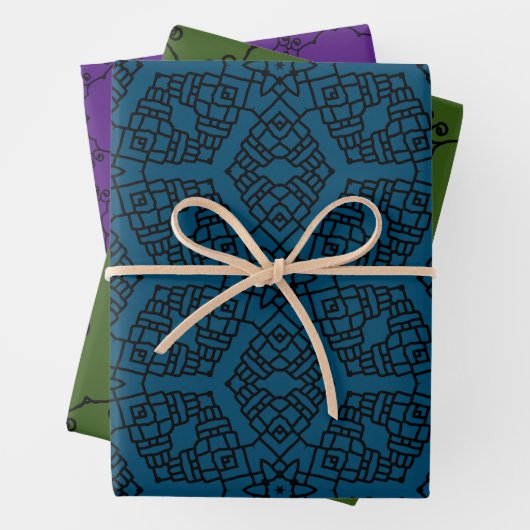 Zwart paarse blauw groen 2abc Paper Pack 572 (In situ)