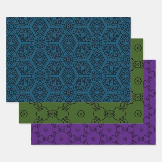 Zwart paarse blauw groen 2abc Paper Pack 572 (Set)