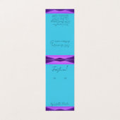 Zwart Paarse Blauwgroen Kaart met eigen standaard Visitekaartje (Buitenkant ongevouwen)