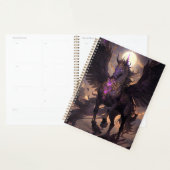 Zwart Paarse Eenhoorn Fantasy Art Planner (Display)