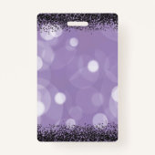 Zwart & Paarse Glam Sweet 16 Badge (Achterkant)