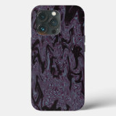 Zwart & Paarse golving Case-Mate iPhone Case (Achterkant)