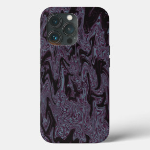 Zwart & Paarse golving Case-Mate iPhone Case