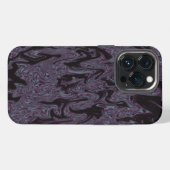 Zwart & Paarse golving iPhone Hoesje (Achterkant horizontaal)