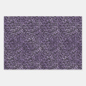 Zwart Paarse luipaard Inpakpapier Vel (Voorkant 2)