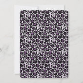 Zwart Paarse luipaard Kaart (Achterkant)