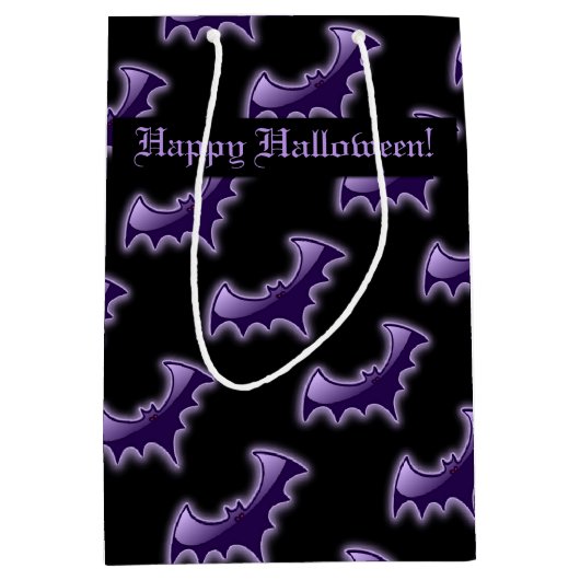 Zwart-Paarse nachttas met cadeautas (Voorkant)