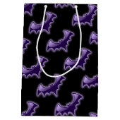 Zwart-Paarse nachttas met cadeautas (Achterkant)