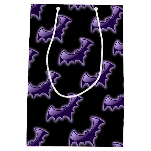 Zwart-Paarse nachttas met cadeautas (Achterkant)