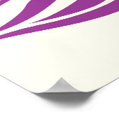 Zwart paarse pauw en kersenbloesem poster (Hoek)