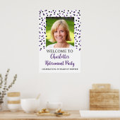 Zwart Paarse Pensioenpartij Custom 20x30 Poster (Keuken)