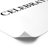 Zwart Paarse Pensioenpartij Custom 20x30 Poster (Hoek)