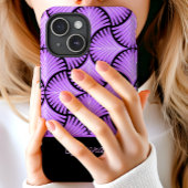 Zwart Paarse Retro Jaren 20 Gatsby Palmen Script N Case-Mate iPhone Case