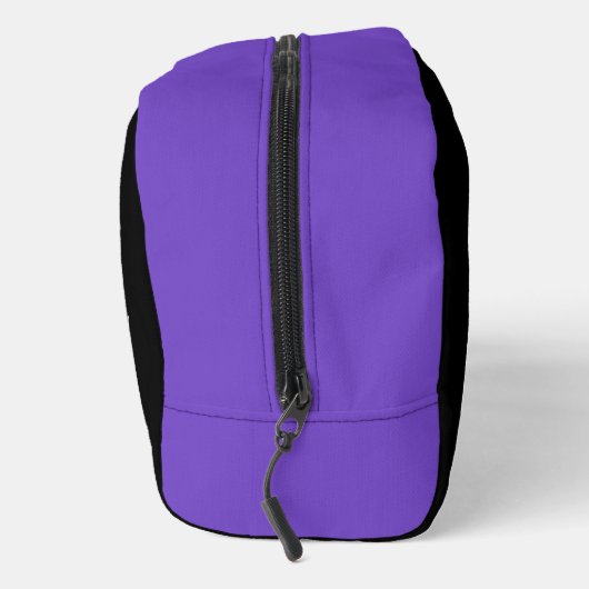 Zwart-Paarse-scriptmonogram Toilettasje (Rechts)