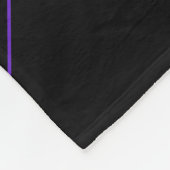 Zwart paarse spinnenweb Halloween patroon Fleece Deken (Hoek)