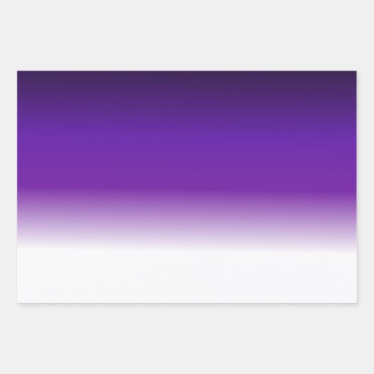 Zwart Paarse Witte Ombre Verpakking Papier Blad Se Inpakpapier Vel (Voorkant)