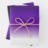 Zwart Paarse Witte Ombre Verpakking Papier Blad Se Inpakpapier Vel (In situ)