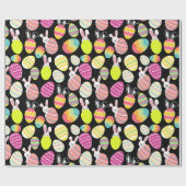 zwart paasgeschenk cadeaupapier (Vlak)