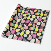 zwart paasgeschenk cadeaupapier (Uitgerold)