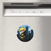 Zwart pak Superhero Magnet (Insitu (Vaatwasser))