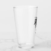 Zwart Palm Tree glas Tumbler (Rechts)