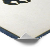 Zwart paneel bij de Brookfield Zoo WPA Poster (Hoek)