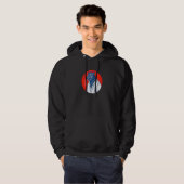 Zwart panter Karate Japanse kunst esthethetische G Hoodie (Voorkant volledig)