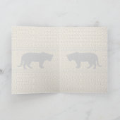 Zwart panter, luipaard groet/Kaart Kaart (Binnen)