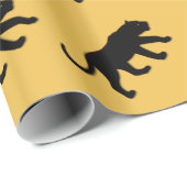 Zwart panter op goud cadeaupapier (Rol Hoek)