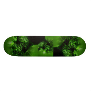 Zwart panter op groen skateboard