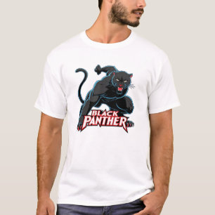Zwart panter. t-shirt