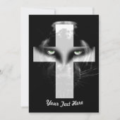 Zwart panterkruis kaart (Voorkant)