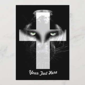 Zwart panterkruis kaart