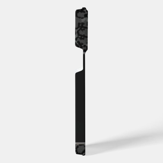 Zwart pantherfotosjabloon iPhone hoesje (Rechterkant)