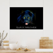 Zwart pantherPoster Poster (Keuken)