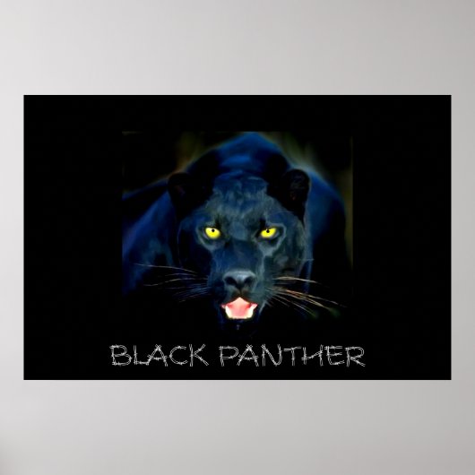 Zwart pantherPoster Poster (Voorkant)