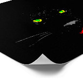 Zwart pantherPoster Poster (Hoek)