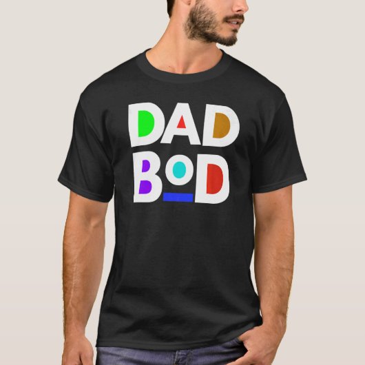 Zwart Papa Bod Vaders Workout Fit Oefening Papa G T-shirt (Voorkant)