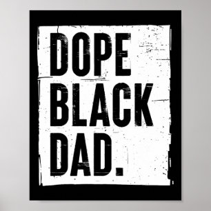 Zwart Papa Nieuw Papa Vaders Dag Cadeau Afrika Ame Poster