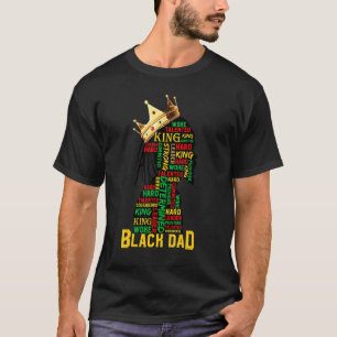 Zwart Papa Retro Graphic Happy Vaderdag T-shirt