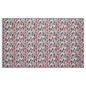 zwart papaverpatroon stof (Fat Quarter)