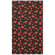 zwart papaverpatroon